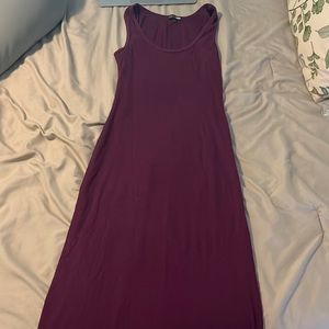 Purple maternity dress
